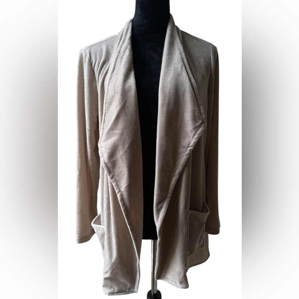 Soft Surroundings Gray Knit Cardigan Size PL​